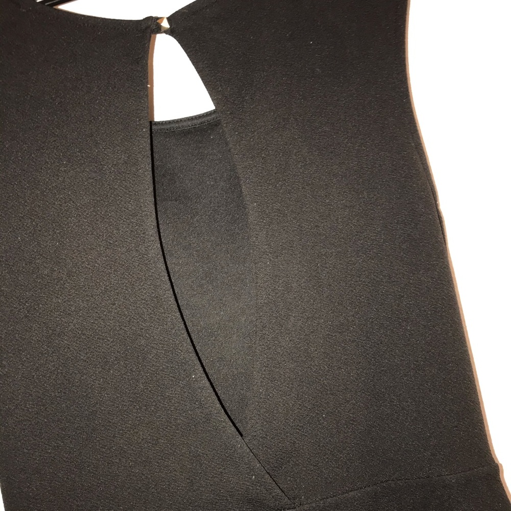 Long leg Black cutout back jumpsuit